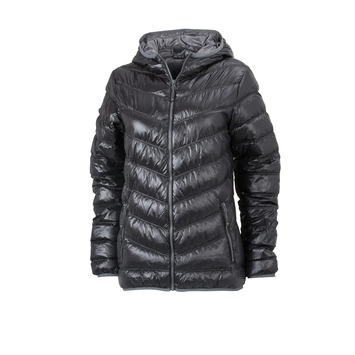 Veste duvet à capuche - doudoune anorak FEMME - JN1059 - noir 
