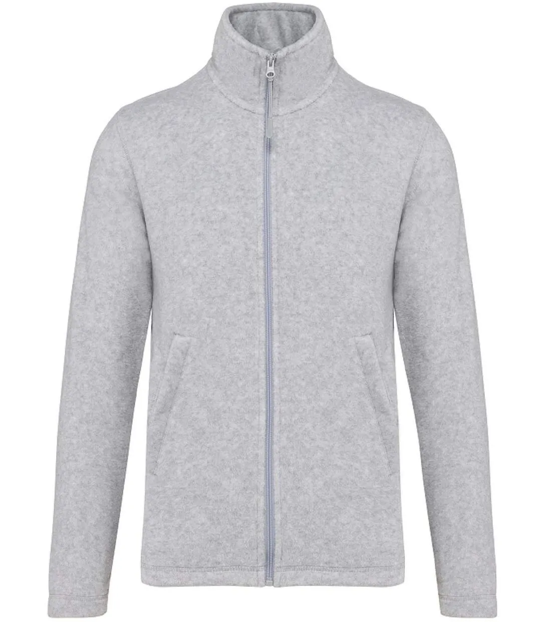 K911 Men's Zippered Microfleece Jacket - Ash Gray Chine