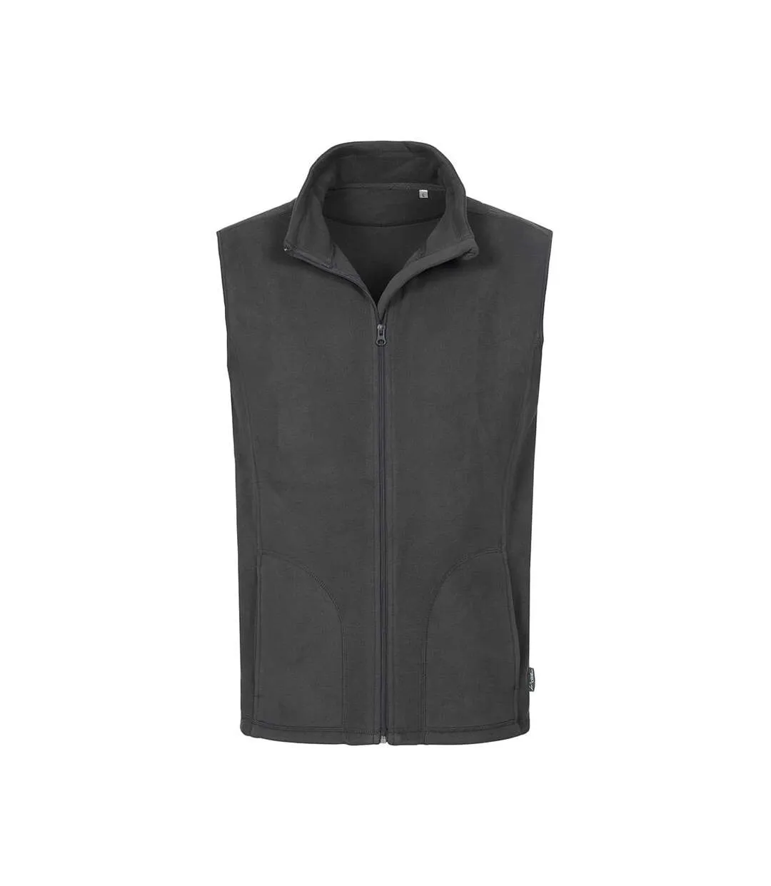 Active Men's Gray Sleeveless Fleece Vest