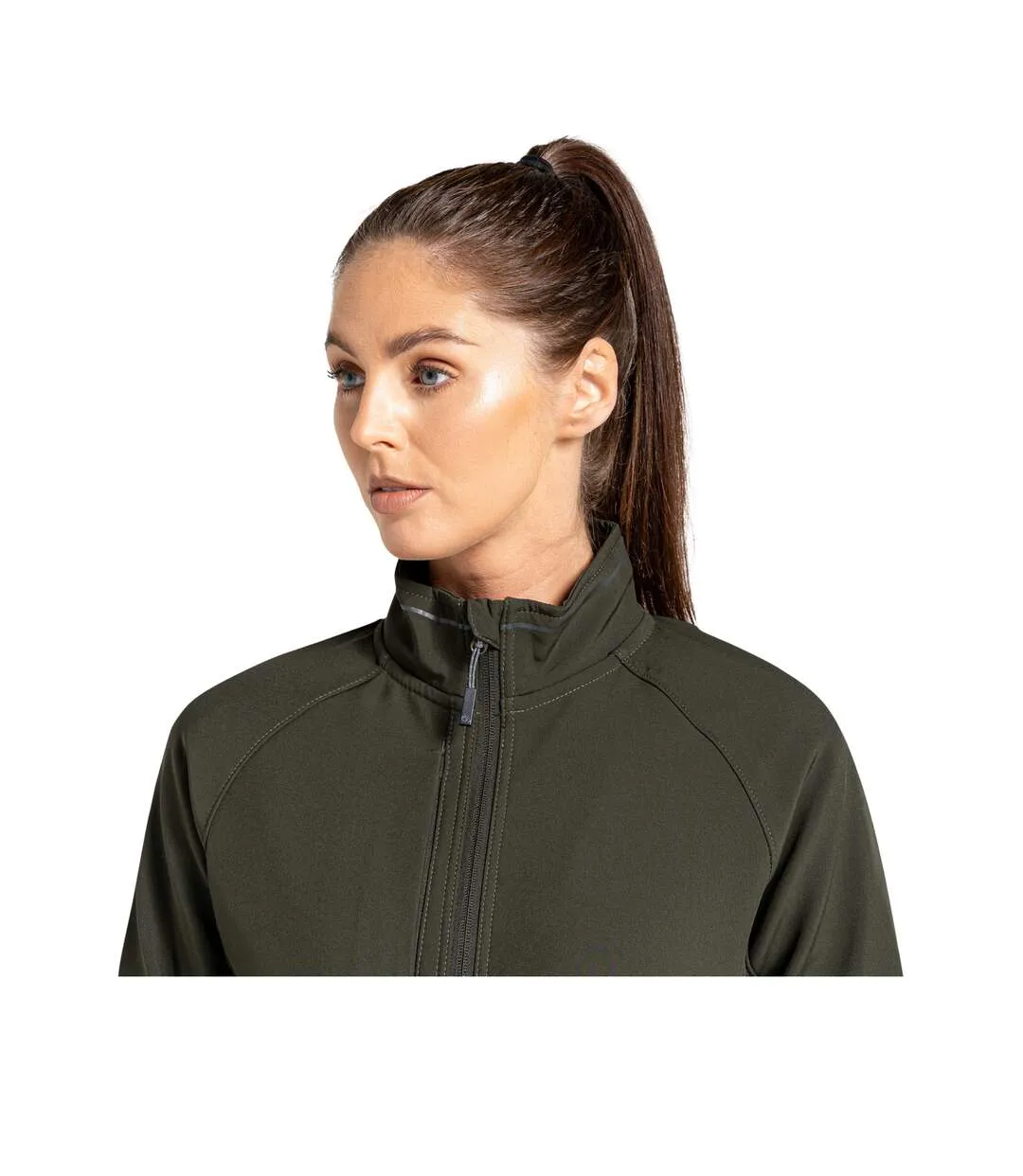 Craghoppers Women's Green Khaki Softshell Jacket Basecamp Expert