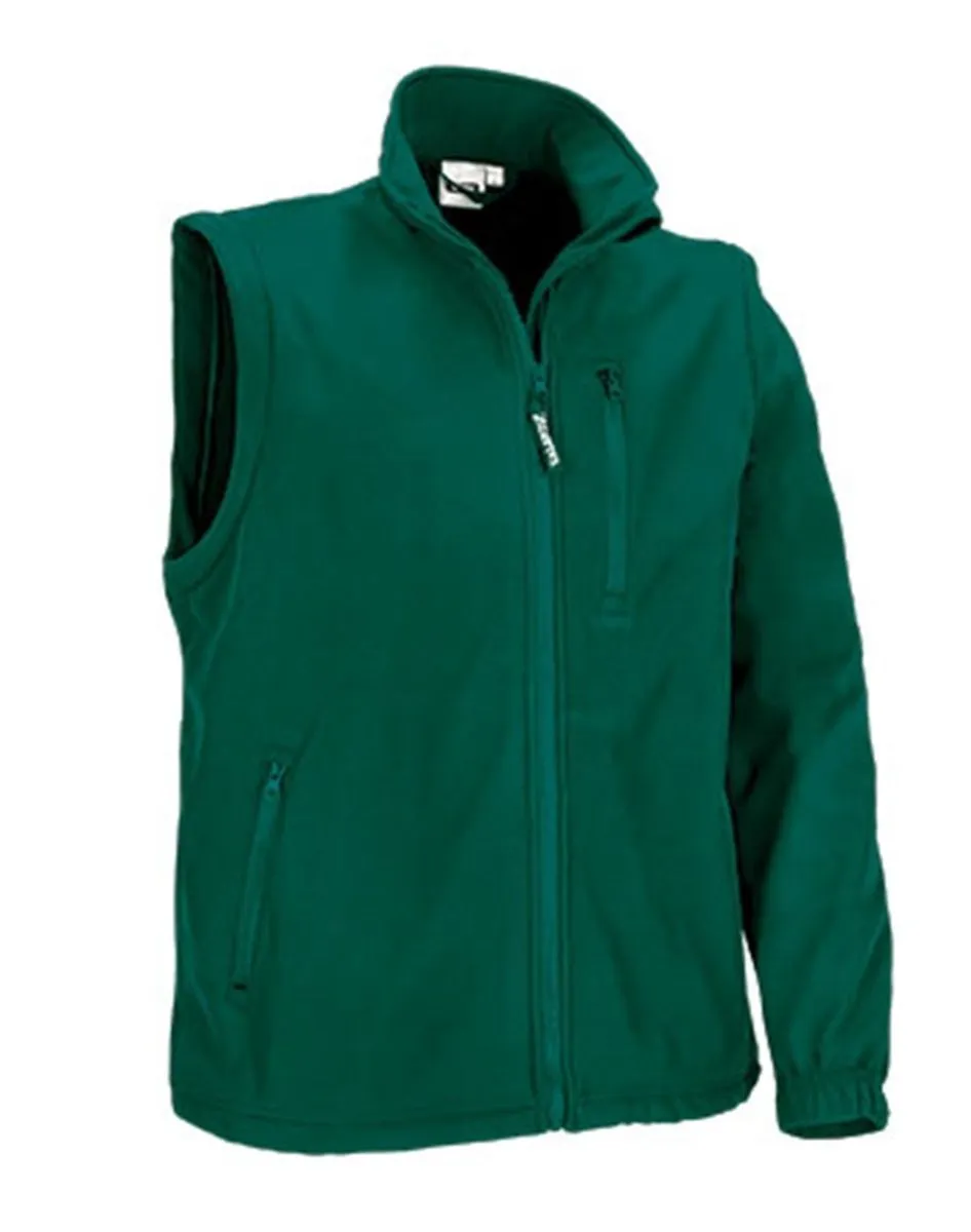 Veste softshell manches amovibles Homme REF HALIFAX vert bouteille